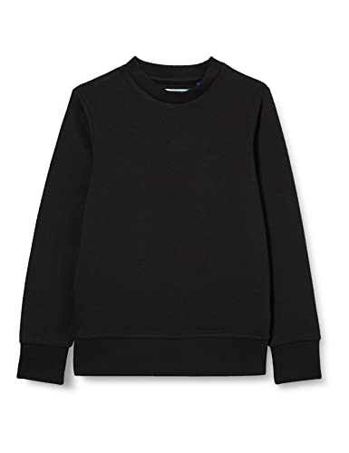 JACK&JONES JUNIOR Jungen JJEBASIC Sweat Crew Neck JR Sweatshirt, Black, 140 von JACK&JONES JUNIOR