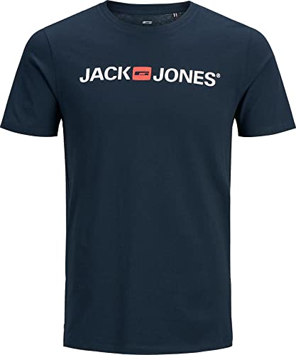 JACK&JONES JUNIOR Jungen JJECORP LOGOTEE SS Crewneck NOOS JNR T-Shirt, Navy Blazer, 128 von JACK & JONES