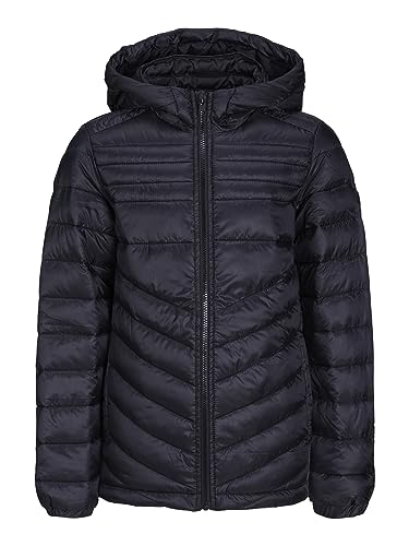 JACK & JONES Jungen JJEHERO Puffer Hood NOOS JNR Gesteppt, Black/Detail:SOLID, 152 von JACK & JONES