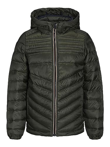 JACK & JONES Jungen JJEHERO Puffer Hood NOOS JNR Gesteppt, Rosin/Detail:Contrast Zip, 140 von JACK & JONES