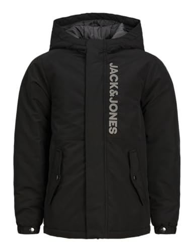 JACK&JONES JUNIOR Jungen JJFUN Jacket JNR Jacke, Black/Detail:Reflective Chest Logo, 176 von JACK&JONES JUNIOR