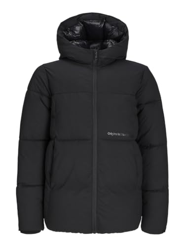 JACK&JONES JUNIOR Jungen JORVESTERBRO Puffer Jacket AW24 MNI Pufferjacke, Black, 128 von JACK&JONES JUNIOR