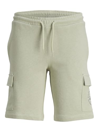 JACK&JONES JUNIOR Jungen Jpstswift Cargo AUT Jnr Sweat Shorts, Desert Sage, 140 cm von JACK&JONES JUNIOR