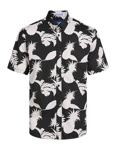 JACK&JONES JUNIOR Jungen JORJOSHUA Aruba AOP Shirt SS JNR Kurzarmhemd, Tap Shoe, 176 cm von JACK&JONES JUNIOR