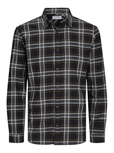 JACK & JONES JUNIOR Jjjoshua Fall Flannel Shirt Ls Jnr 12258782,Black/Checks:Checks,164 von JACK&JONES JUNIOR