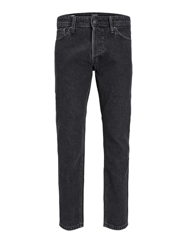 JACK&JONES PLUS Damen JJICHRIS JJORIGINAL SQ 737 PLS Hose, Black Denim, 44W x 32L von JACK&JONES PLUS