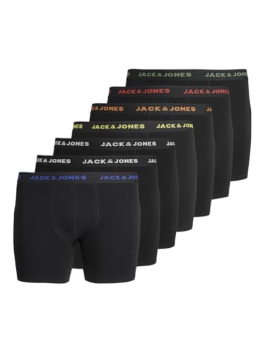 JACK&JONES PLUS Herren JACBASIC Trunks 7 Pack NOOS PLS Boxershorts, Black/Pack:Black-Black-Black-Black-Black-Black, 3XL Plus (7er Pack) von JACK&JONES PLUS