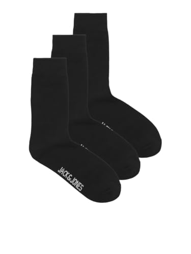 JACK&JONES PLUS Herren JACRAFAEL 3 Pack NOOS PLS Socken, Black/Pack:Black-Black, 43-46 Größen (3er Pack) von JACK&JONES PLUS
