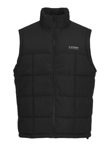 JACK&JONES PLUS Herren JJBEN Square Bodywarmer PLS Steppweste, Black, 3XL von JACK&JONES PLUS
