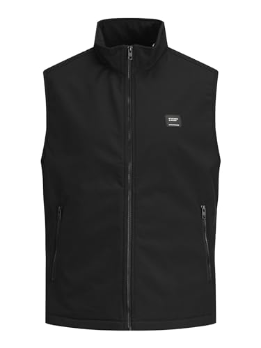 JACK&JONES PLUS Herren JJEBASIC Softshell BW Collar NOOS PLS Weste, Black, 3XL von JACK&JONES PLUS