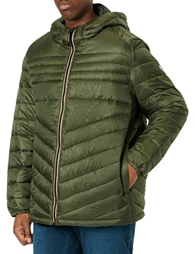 JACK&JONES PLUS Herren JJEHERO Puffer Hood PS SN Gesteppt, Rosin/Detail:Contrast Zip, 5XL von JACK & JONES