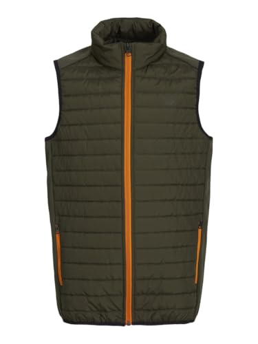 JACK&JONES PLUS Herren JJEMULTI Bodywarmer Collar NOOS PLS Weste, Rosin/Detail:Marmelade Contrast, 3XL von JACK&JONES PLUS