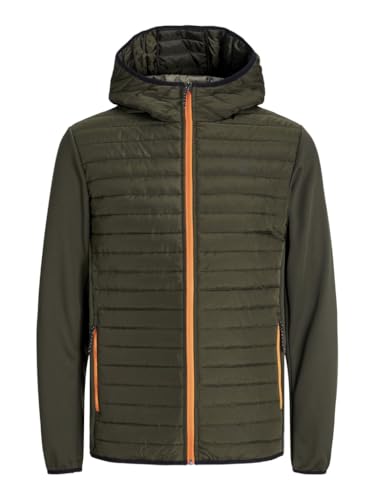 JACK&JONES PLUS Herren JJEMULTI Quilted Jacket NOOS PLS Steppjacke, Rosin/Detail:Marmelade Contrast, 4XL von JACK&JONES PLUS