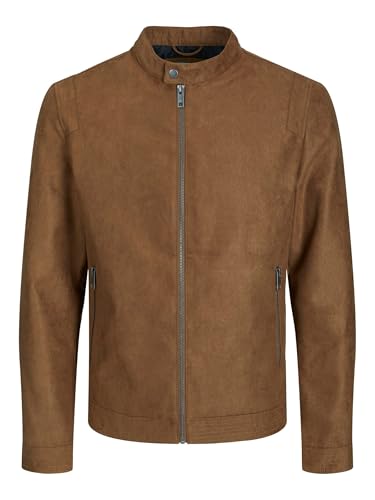 JACK & JONES PLUS Herren JJEROCKY CLEAN JACKET PS leicht, Cognac, 3XL von JACK & JONES