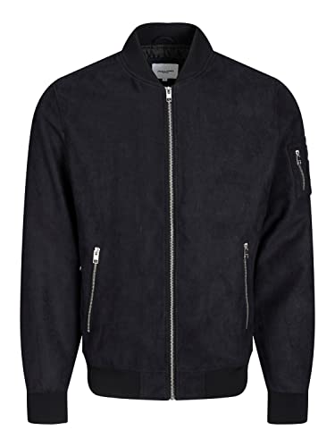 JACK&JONES PLUS Herren JJROCKY FS Bomber PS Jacke, Jet Black, 3XL von JACK&JONES PLUS