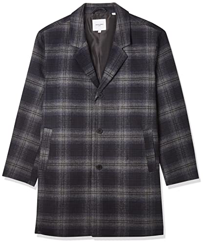 JACK&JONES PLUS Herren JJTOMMY Wool Coat PS Jacket, Navy Blazer/Detail:Check, 5X_l von JACK&JONES PLUS