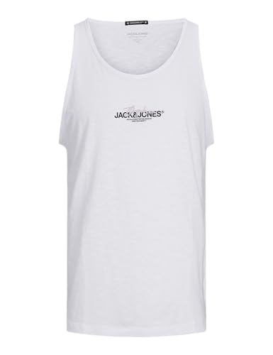 JACK&JONES PLUS Herren JORARUBA Branding Tank TOP PLS Tanktop, Bright White, 58 von JACK&JONES PLUS