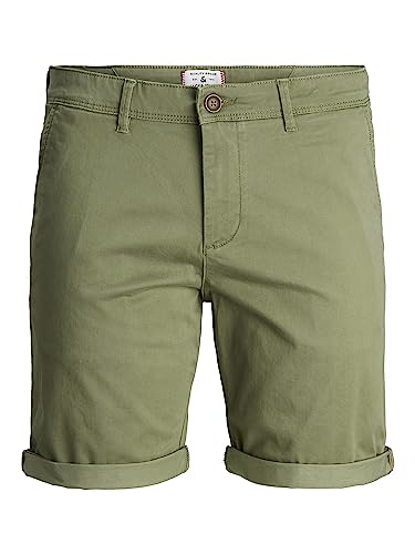 JACK & JONES PLUS Herren JPSTBOWIE JJSHORTS SOLID SA SN PLS Chino Shorts, Deep Lichen Green, 42 von JACK & JONES