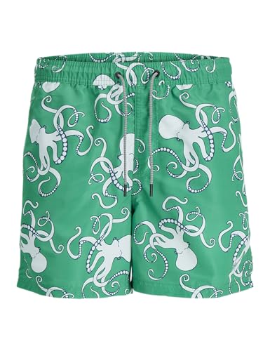 JACK&JONES PLUS Herren JPSTFIJI JJSWIM AOP SS24 LY PLS Badeshorts, Green Bee, 50 von JACK&JONES PLUS