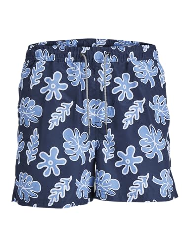 JACK&JONES PLUS Herren JPSTFIJI JJSWIM AOP SS24 LY PLS Badeshorts, Pacific Coast, 48 von JACK&JONES PLUS