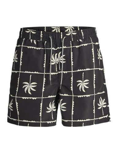 JACK&JONES PLUS Herren JPSTFIJI JJSWIM OCEANDAY SS24 LY PLS Badeshorts, Black, 50 von JACK&JONES PLUS