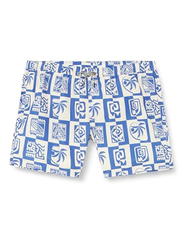 JACK&JONES PLUS Herren JPSTFIJI JJSWIM OCEANDAY SS24 LY PLS Badeshorts, Dazzling Blue, 42 von JACK&JONES PLUS