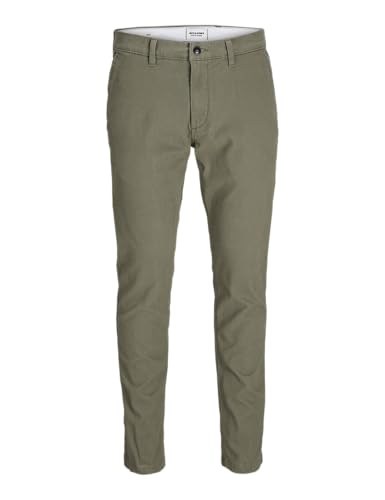 JACK&JONES PLUS Herren JPSTMARCO JJDAVE NOOS PLS Chinohose, Dusty Olive, 40W x 30L von JACK&JONES PLUS