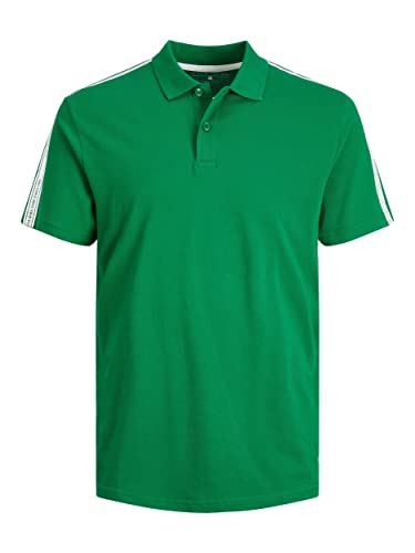 JACK & JONES PLUS Herren Jcospirit Tape Polo Ss Pls Poloshirt, Verdant Green, 4XL von JACK & JONES PLUS