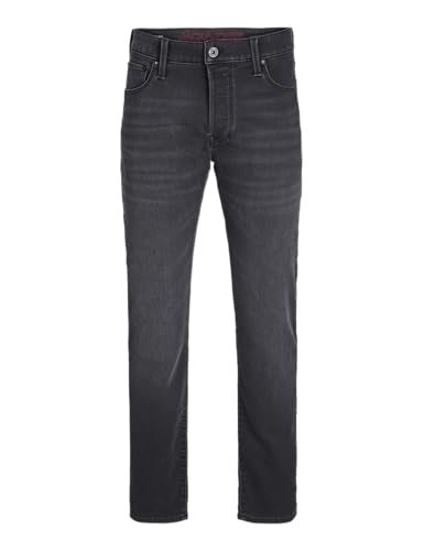JACK&JONES PLUS Herren Jjimike Jjicon I.k. Sq 028 Pls Jeans, Black Denim, 42W / 34L EU von JACK&JONES PLUS