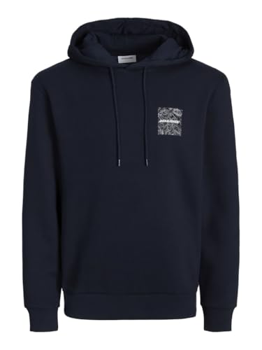 JACK&JONES PLUS Herren Jjliner Sweat Hood Pls Kapuzenpullover, Navy Blazer, 5XL Große Größen EU von JACK&JONES PLUS