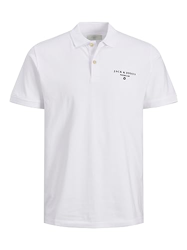 JACK & JONES PLUS Herren Jprccmason Ss Polo Pls Poloshirt, Bright White, 3XL von JACK & JONES PLUS