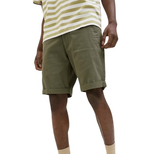 JACK&JONES PLUS Herren Jpstdave Jjchino Sn AKM Pls Chinoshorts, Dusty Olive, 46 EU von JACK&JONES PLUS