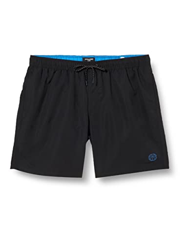 JACK&JONES PLUS Herren Jpstfiji Jjswim Solid Sn Ps Badeshorts, Schwarz, 46 Gro e Gr en EU von JACK & JONES