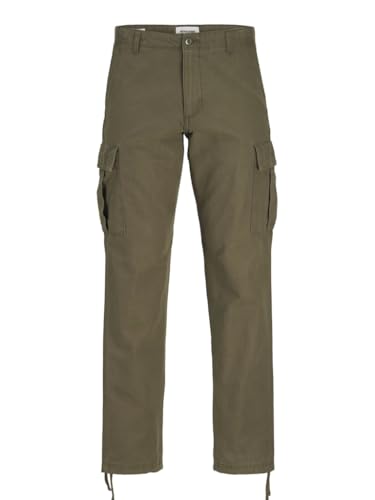 JACK&JONES PLUS Herren Jpstkane Jjbarkley Pant Noos Pls Cargohose, Olive Night, 42W / 32L EU von JACK&JONES PLUS