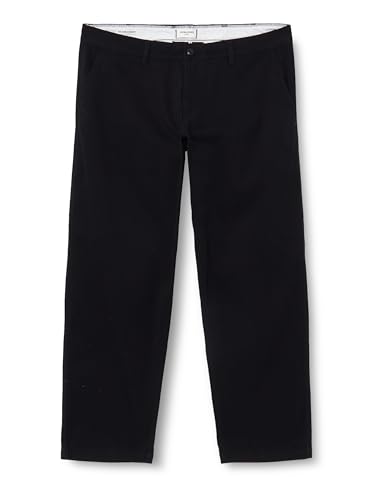 JACK&JONES PLUS Herren Jpstkarl Jjdave Tapered Lc Pls Chino Hose, Schwarz, 40W / 32L EU von JACK&JONES PLUS