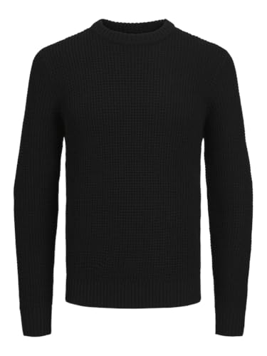 JACK&JONES PLUS Jjliam Knit Crew Neck Pls, Schwarz, 3XL von JACK&JONES PLUS