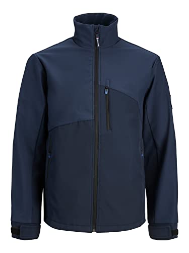 JACK & JONES PLUS Men's JCOARC Softshell Jacket PLS Softshelljacke, Navy Blazer, 3XL von JACK & JONES PLUS