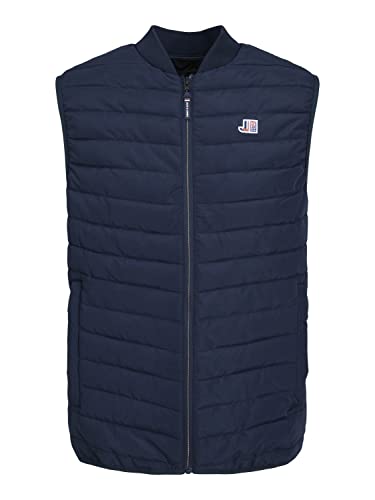 JACK & JONES PLUS Men's JCOLOGAN Bodywarmer Collar PLS Weste, Navy Blazer, 3XL von JACK & JONES PLUS