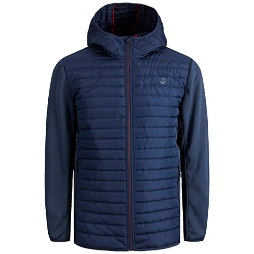 JACK&JONES PLUS Men's JJEMULTI Quilted Jacket PS NOOS Jacke, Navy Blazer/Detail:Set-IN Sleeves, 3XL von JACK & JONES