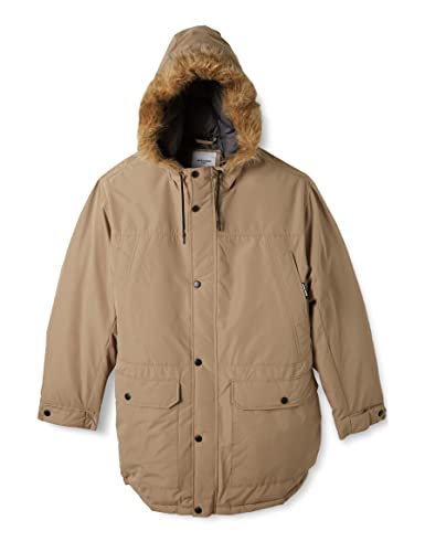 JACK&JONES PLUS Men's JJWINNER Parka FUR PS Jacket, Elmwood, 3XL von JACK&JONES PLUS