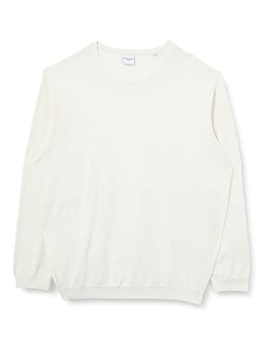 JACK & JONES PLUS Men's JORCRAYON Knit Crew Neck PLS Strickpullover, Cloud Dancer, 4XL von JACK & JONES PLUS