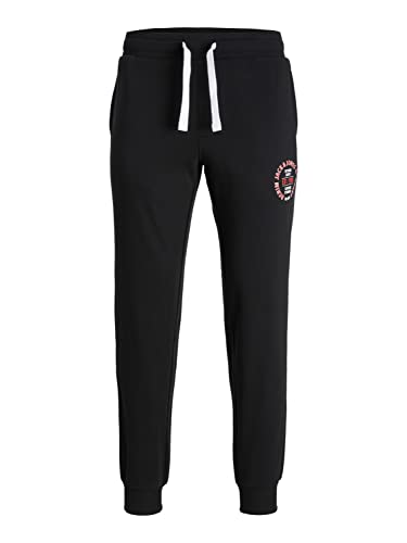 JACK&JONES PLUS Men's JPSTGORDON JJANDY Sweat Pants PLS Jogginghose, Black, 46 von JACK&JONES PLUS