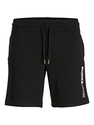 JACK&JONES PLUS Men's JPSTNEO Sweat PLS Shorts, Black, 46 von JACK&JONES PLUS