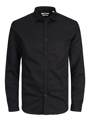 JACK & JONES Herren PLUS Jprblacardiff Shirt L/S Ps Noos Hemd, Black/Fit:loose Fit, 3XL Gro e Gr en EU von JACK & JONES