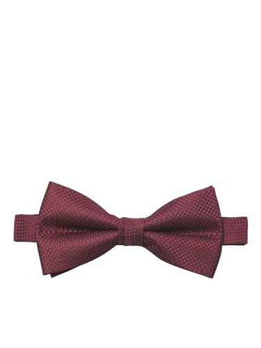 JACK & JONES Herren Jaccolombia Bowtie Noos Fliege, Dunkelrot, Einheitsgröße EU von JACK & JONES