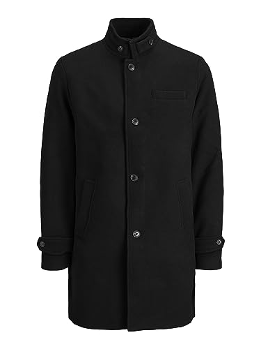 Jack & Jones Herren JPRBLAMELTON Wool Coat SN Mantel, Schwarz, M von JACK & JONES