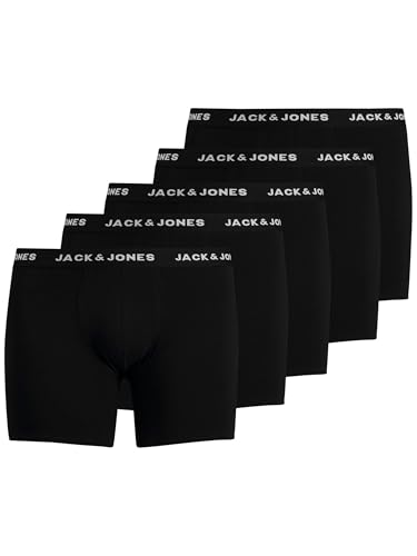 Jack & Jones Herren Jachuey Trunks 5 Pack Noos Ps Boxershorts, Schwarz, 6XL EU von JACK & JONES
