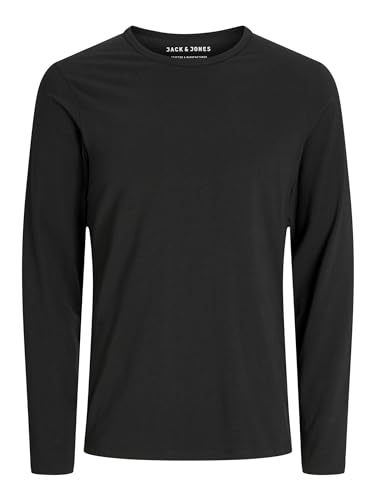 JACK & JONES Male Langarm-T-Shirt Einfarbig Rundhals Langarm-T-Shirt von JACK & JONES