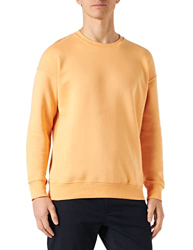 Herren Jack & Jones Basic Sweater | Langarm Shirt Rundhals Pullover | Warmer Jumper ohne Kapuze JJESTAR, Farben:Orange, Größe Pullover:M von JACK & JONES