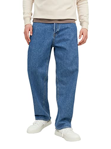 JACK & JONES Herren Jeans JJIALEX JJORIGINAL SBD 301 - Baggy Fit - Blue Denim, Größe:28W / 32L, Farbvariante:Blue Denim 12236078 von JACK & JONES